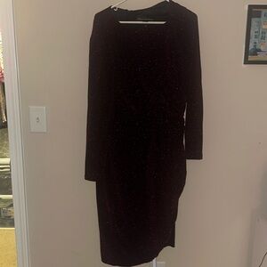 Long sleeve dress.